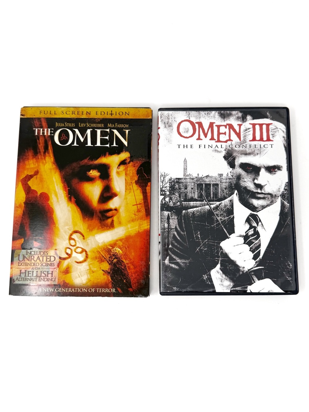 Omen DVD Lot The Omen 2006 Omen III Final Conflict Horror Movie Bundle Tested